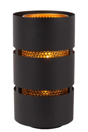 Bon Plan Lampe de table Rosas noire et or E27 40 W LUCIDE