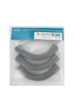 Commande En Gros Coude gris foncé Ø 25 mm 3 pièces REDDY