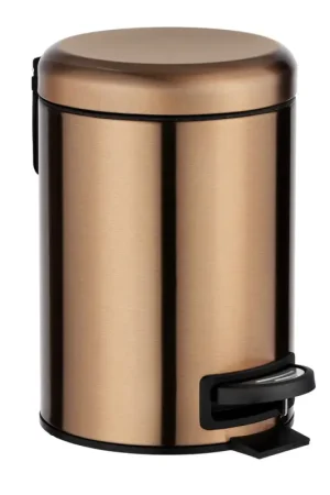Poubelle à pédale Leman inox cuivre 3 L WENKO Solde