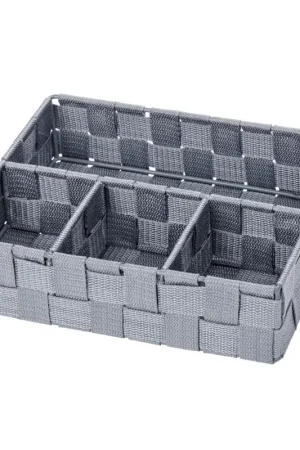 Box de rangement Adria 4 compartiments gris WENKO Réduction