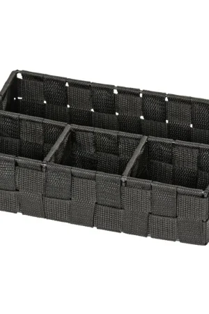 Box de rangement Adria 4 compartiments noir WENKO Offre Limitée