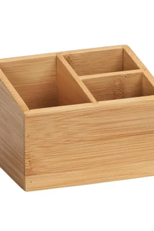 Commander Vite Box de rangement Terra 3 compartiments bambou WENKO