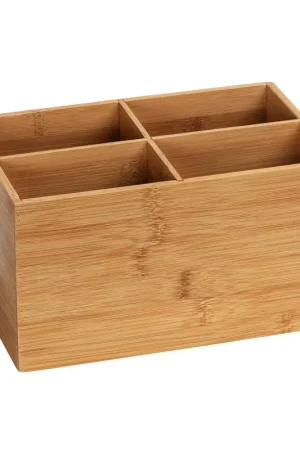 Box de rangement Terra 4 compartiments bambou WENKO Commande En Gros