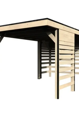 Carport en bois 3,02 x 4,83 x 2,37 m DÉCOR ET JARDIN Seulement Aujourd'hui