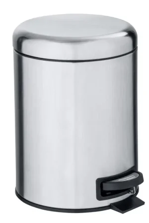 Affaire À Saisir Poubelle à pédale Leman inox mat 3 L WENKO