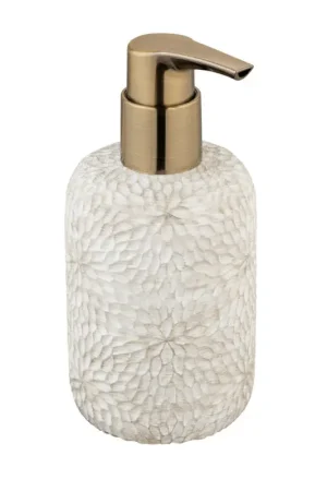 Distributeur de savon Montalfano blanc et or WENKO Bon Marché