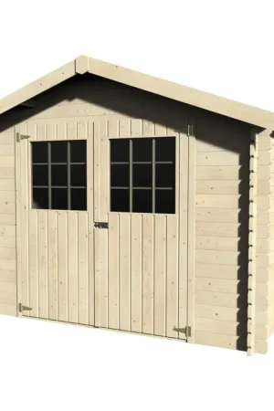 Abri de jardin en bois Flodovrak 28 mm 3,17 x 3,13 m DÉCOR ET JARDIN Super Prix