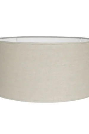 Expédition Rapide Abat-jour Tubo Cottage en lin beige Ø 50 cm NIEDERAU