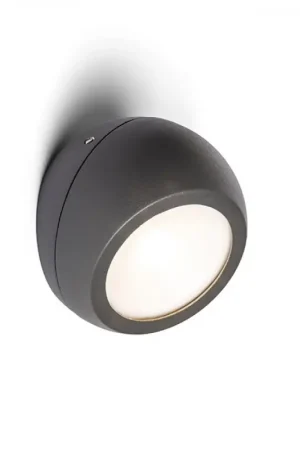Applique LED murale SIV montage en surface gris anthracite 230V LED 6W 120° IP54 3000K Produit De Marque