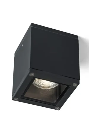 Plafonnier d'extérieur KEIG noir 230V LED GU10 8W IP65 Populaire