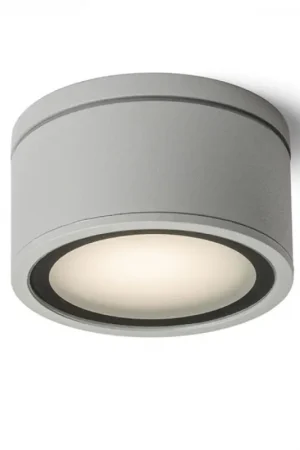 Plafonnier d'extérieur MERIDO gris argent 230V GX53 11W IP54 Haute Qualité