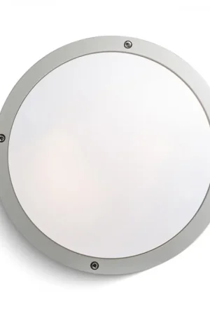 Plafonnier d'extérieur SONNY gris argent 230V LED E27 2x15W IP54 Affaire À Saisir