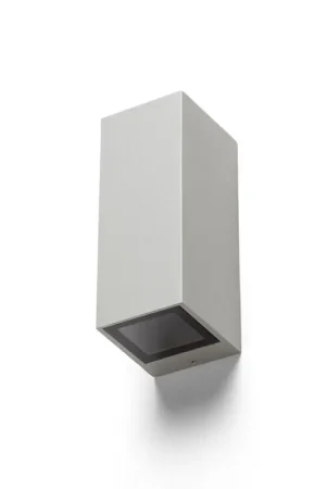 Bon Marché Applique d'extérieur DESMOND II murale gris argent 230V GU10 2x35W IP44