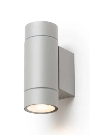 Nouveauté Applique d'extérieur murale MIZZI NEW II gris argent 230V LED GU10 2x8W IP65