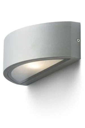 Applique murale d'extérieur LESA gris argent 230V LED E27 15W IP54 Offre Du Jour