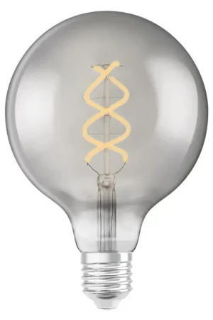 Ampoule LED OSRAM Vintage Globe 125 SPIRAL couleur fumée 230V E27 LED EQ15 1800K Satisfait Ou Remboursé