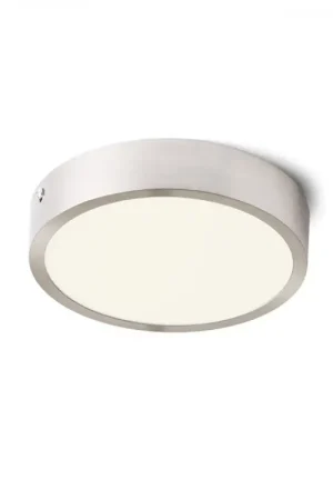 Plafonnier HUE R 17 nickel mat 230V LED 18W 3000K Bon Plan