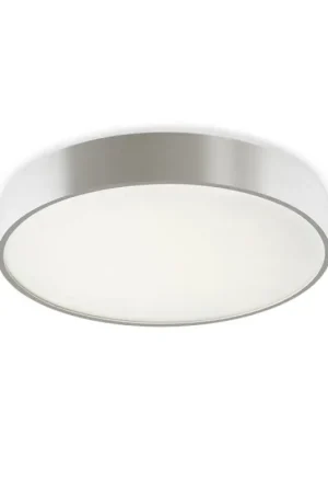 Offre Du Jour Plafonnier MENSA R 40 aluminium brossé 230V LED 28W 3000K