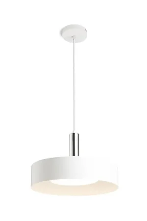 Livraison Express Luminaire suspendu GIULIA 40 blanc chrome 230V LED E27 30W
