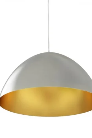 Bon Plan Suspension MERYLYN 48 aluminium brossé/couleur dorée 230V LED E27 15W