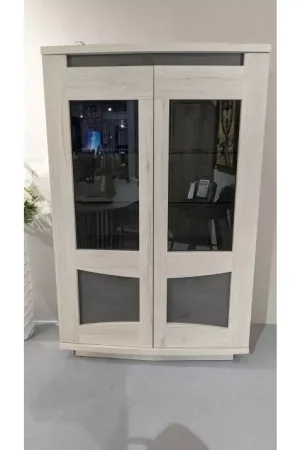 Commander Vite VITRINE 2 PORTES 4 TABLETTES VERRE + LEDS