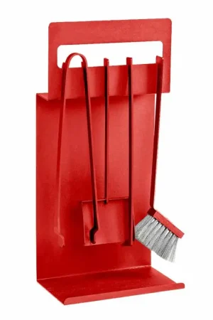 Prix Promo Accessoires de Cheminée en Acier Coloré Fabriqué en Italie 4 Pièces - Rachel