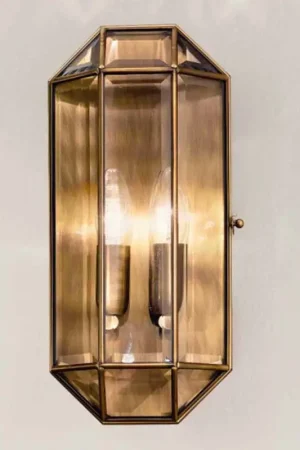 Applique murale artisanale en verre et laiton 1 ou 2 lumières - Bound par Il Fanale Nouveauté
