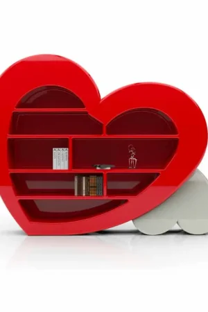 Usine Directe Bibliothèque de design en Solid Surface fabriquée en Italie, Cuore