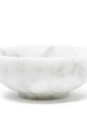 Bol Rond en Marbre de Carrare Blanc Satin Fabriqué en Italie - Delly Acheter En Ligne