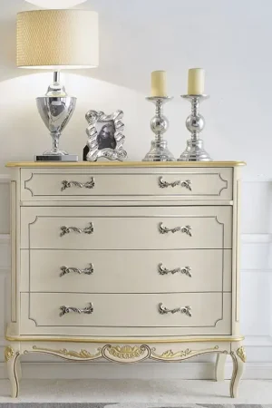Bon Marché Buffet de salon classique en bois blanc ou noyer Made in Italy - Chantilly
