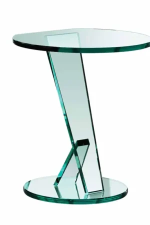 Canapé d'appoint en verre extra-clair Made in Italy - Tarzan Top Vente