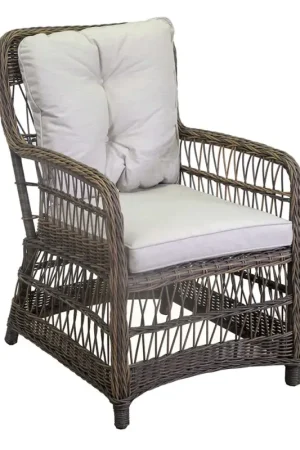 Chaise de jardin avec structure en aluminium recouverte de polyrotin - Puntina Remise