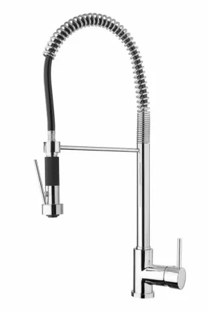 Usine Directe Mélangeur d'évier de cuisine en laiton chromé avec douche Made in Italy - Kondor