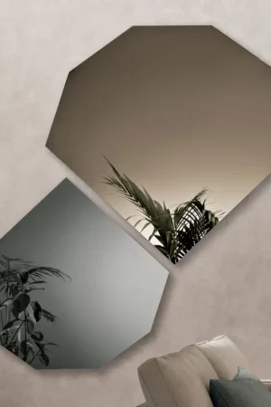 Meilleur Choix Miroir de forme spéciale disponible en 2 couleurs et 2 tailles - Bonella