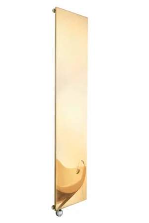 Plaque radiante électrique verticale au design moderne doré jusqu'à 1000 W - Glace Retour Gratuit