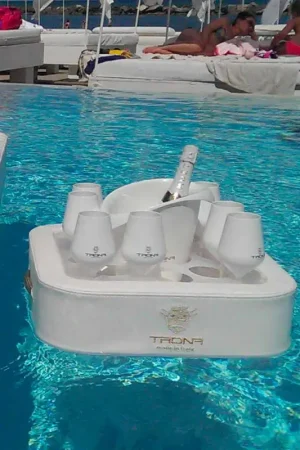 Authentique Plateau flottant pour piscine moderne Trona en simil cuir nautique