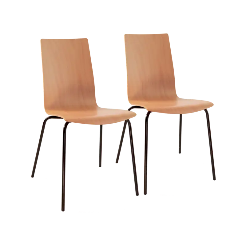 Lot de 2 chaises hêtre Reda Affaire À Saisir