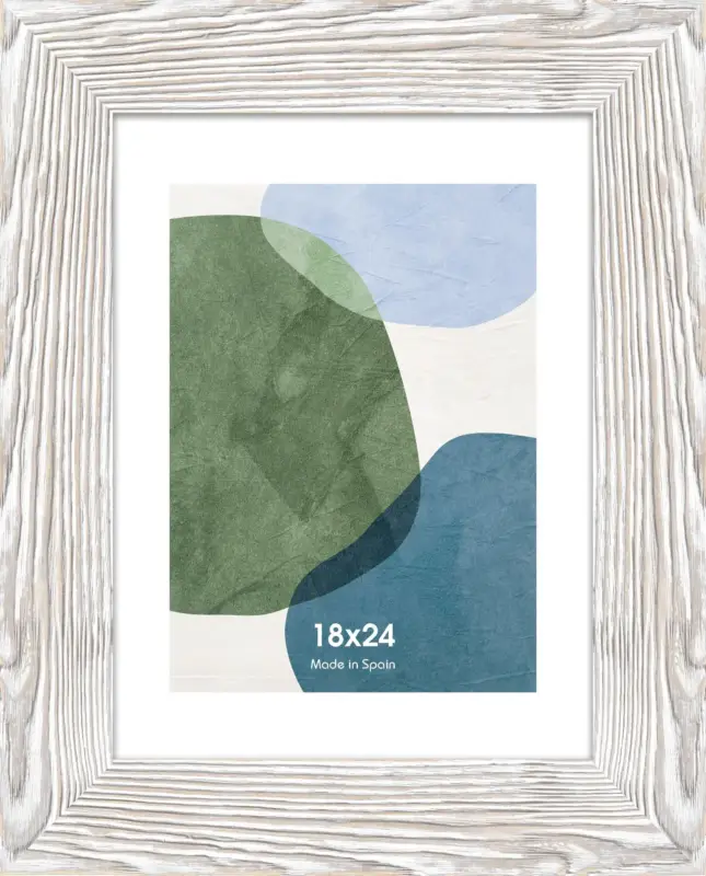 Cadre photo Gwendolyne-Blanc -18 x 24 cm Haute Qualité