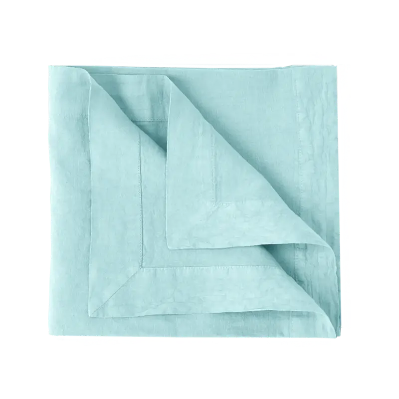 Nappe coton lin Eline-Lichen Bleu -160 x 250 cm Dernière Chance