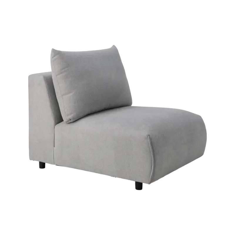 Chauffeuse pour canapé modulable tissu Solal-Gris Promotion Saisonnière