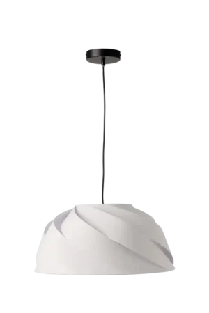 Achat Immédiat Suspension tissu torsadée blanc Samantha