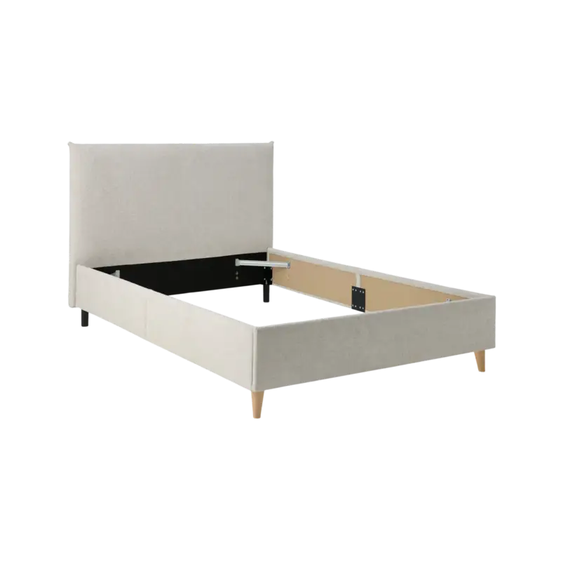 Satisfait Ou Remboursé Lit tissu Paulin-Beige -140 x 190 cm