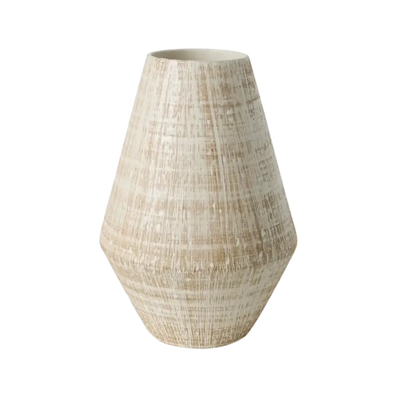 Vase céramique déco strié 29 cm Shani Certifié