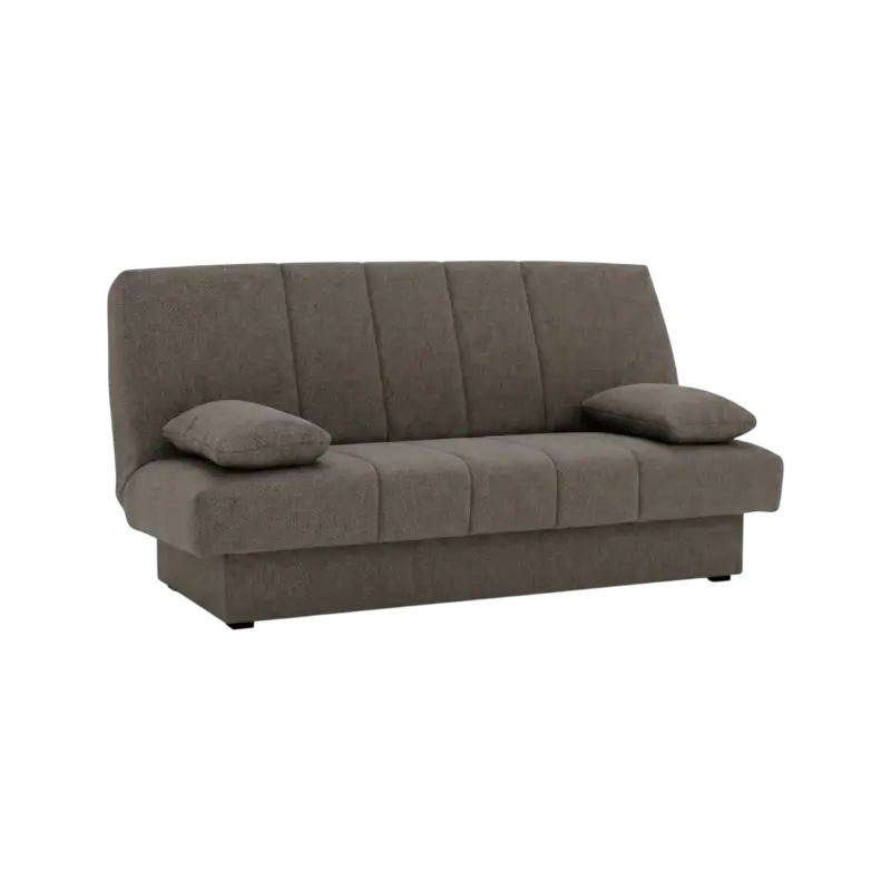 Vente Flash Canapé clic clac tissu Canelle-Taupe